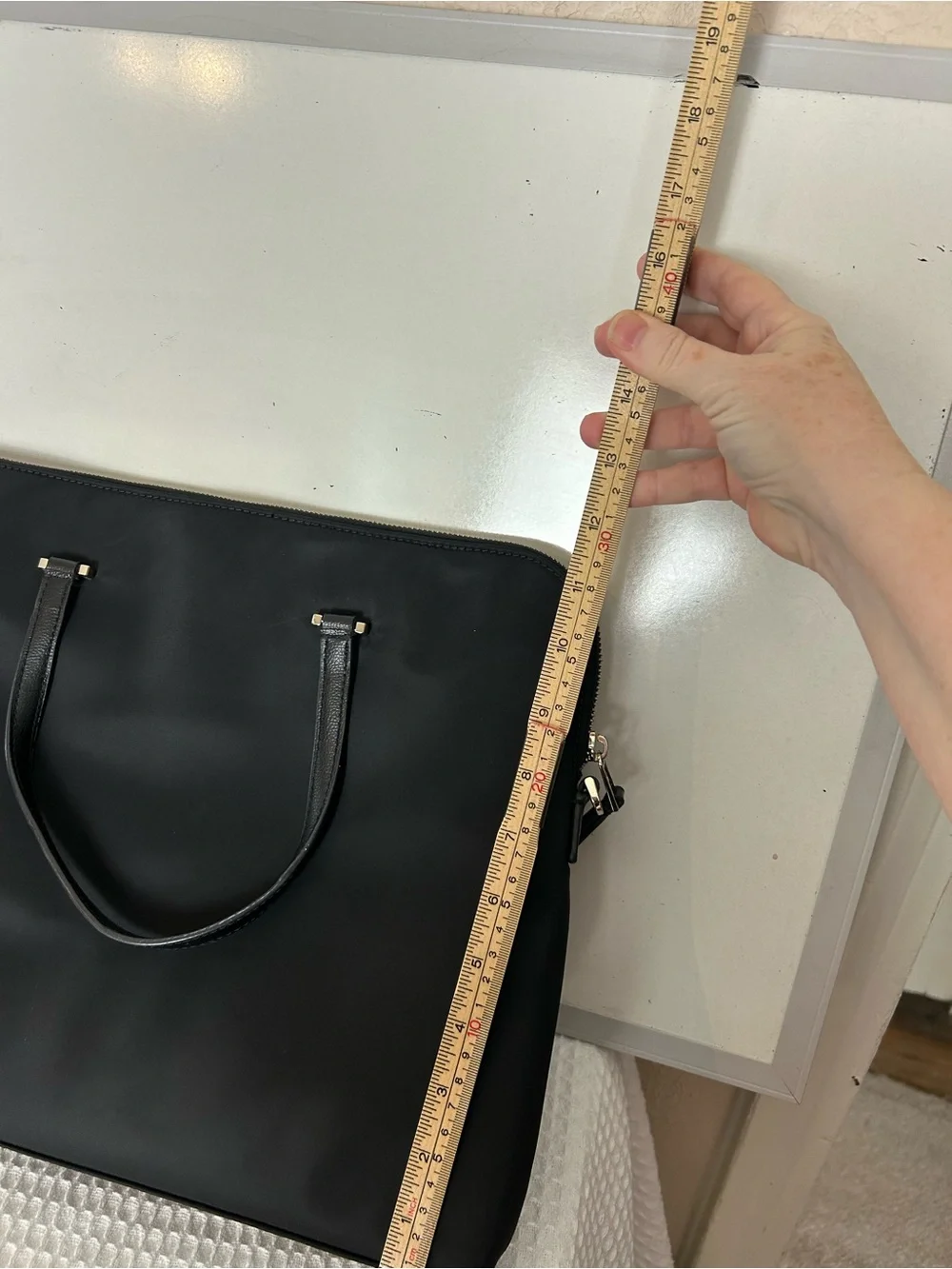 Kate Spade New York Black Nylon Laptop Briefcase Bag Crossbody